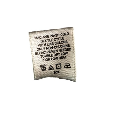 Bass Cotton Popover Top Women XL  Blue with White Botanical Design Scoop Neck - Picture 9 of 9